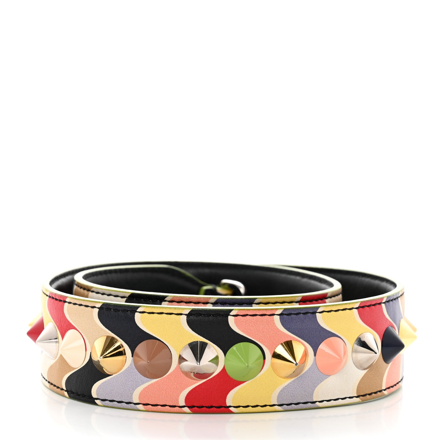Fendi Calfskin Waves Studded Strap You Multicolor 2 of 6