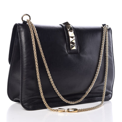 Valentino Garavani Vitello Extra Large Glam Lock Rockstud Flap Black 3 of 12