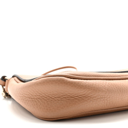 Gucci Pebbled Calfskin Medium Soho Flap Crossbody Camelia 9 of 10