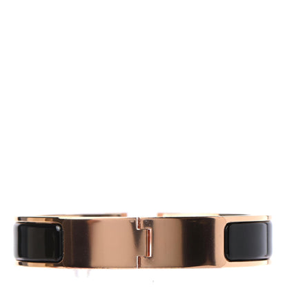 Hermes Enamel Narrow Clic Clac H Bracelet PM Black 2 of 4