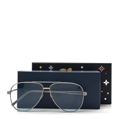 Louis Vuitton Metal LV Ride Sunglasses Z2544U Blue 7 of 7