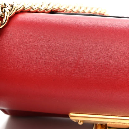 Gucci Calfskin Small Padlock Shoulder Bag Hibiscus Red 12 of 13