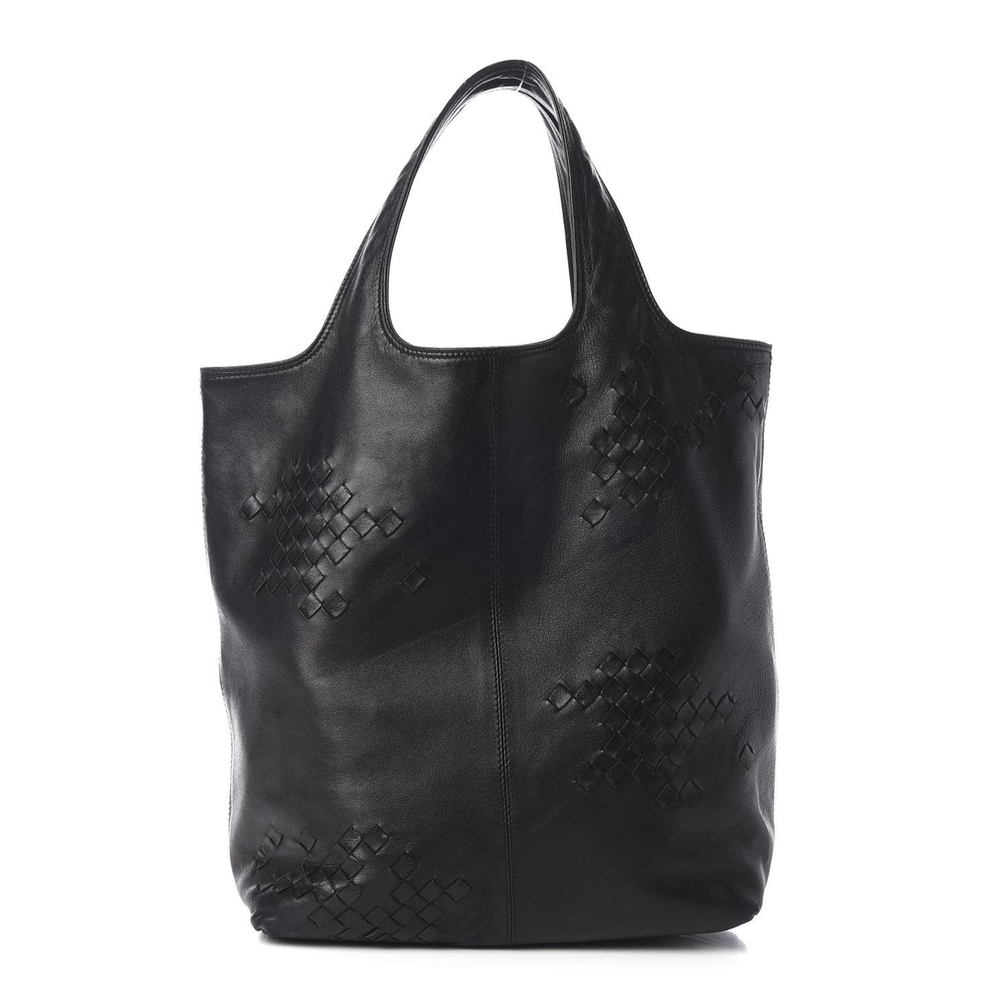 Nappa Intrecciato Perforated Regent Tote Black