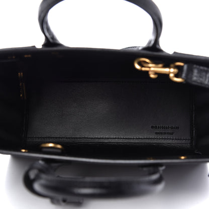 Saint Laurent Calfskin Crocodile Embossed Nano Sac De Jour Black 5 of 9