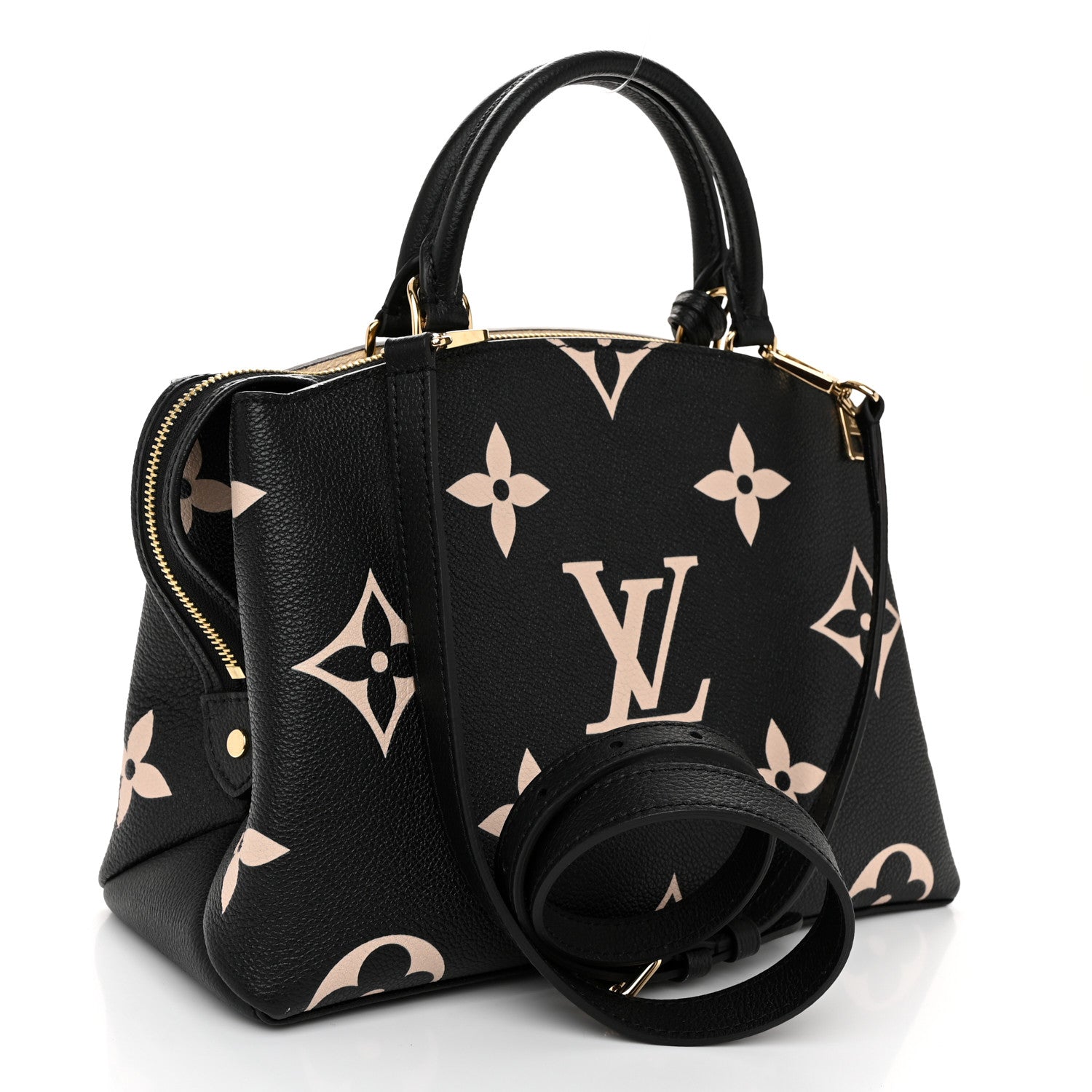 Louis Vuitton Empreinte Monogram Giant Petit Palais Black Beige 3 of 10