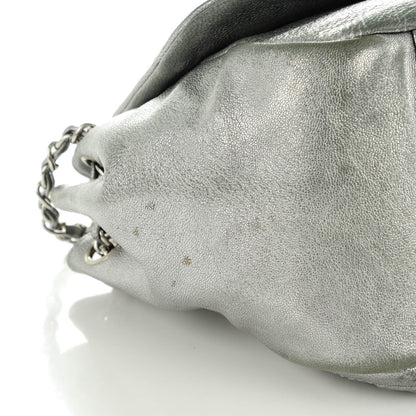 Chanel Metallic Goatskin Luxe Ligne Flap Silver 8 of 9