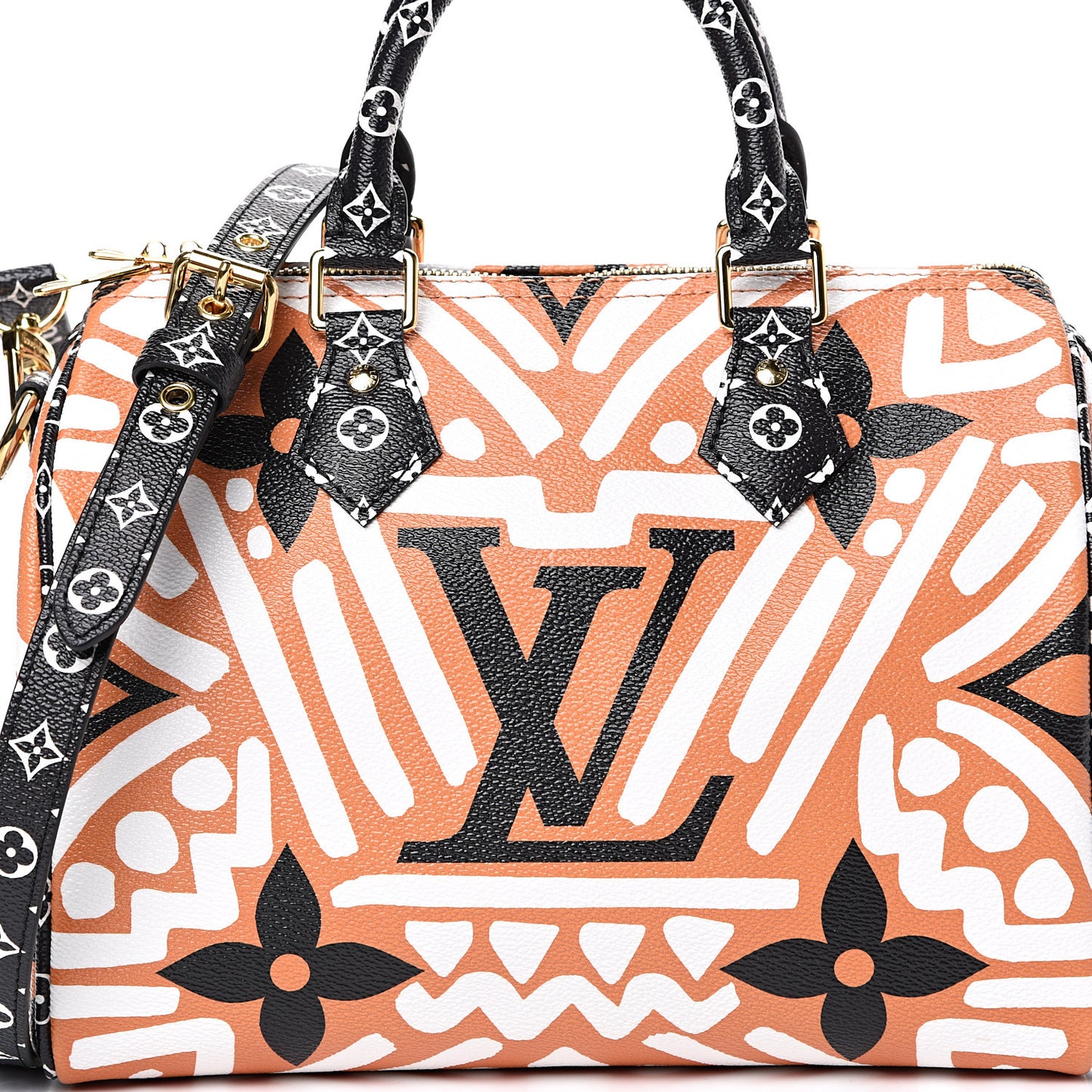 Monogram Giant Crafty Speedy Bandouliere 25 Creme Caramel