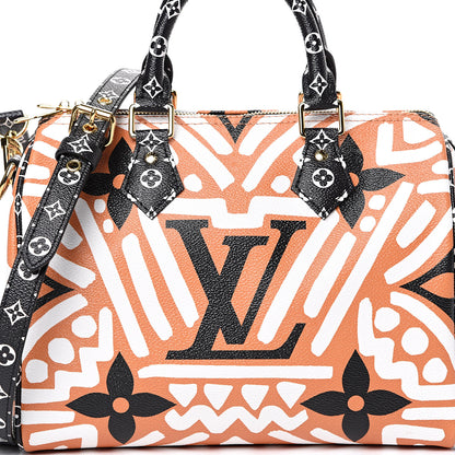 Louis Vuitton Monogram Giant Crafty Speedy Bandouliere 25 Creme Caramel 6 of 8