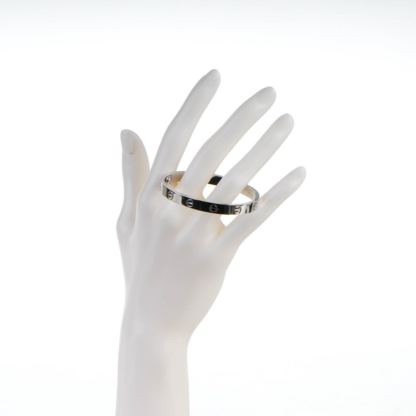18K White Gold LOVE Bracelet 16