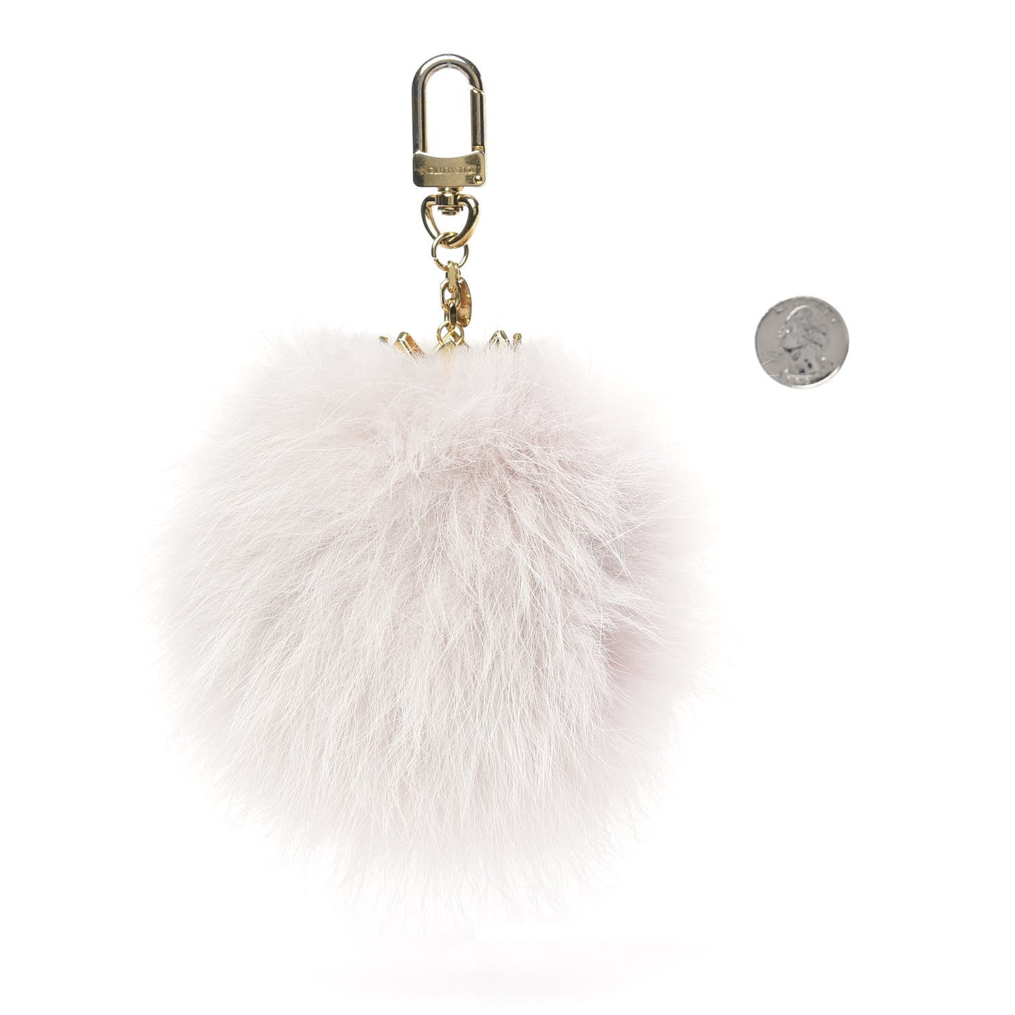 Fuzzy Bubble Bag Charm Light Pink
