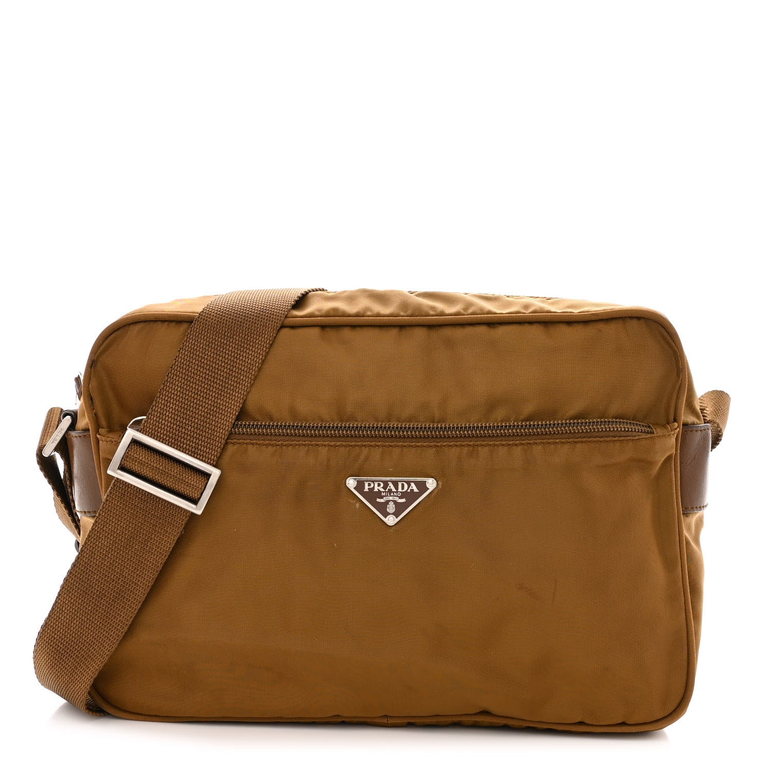 Prada Nylon Vela Sport Messenger Bag Sughero 1 of 16