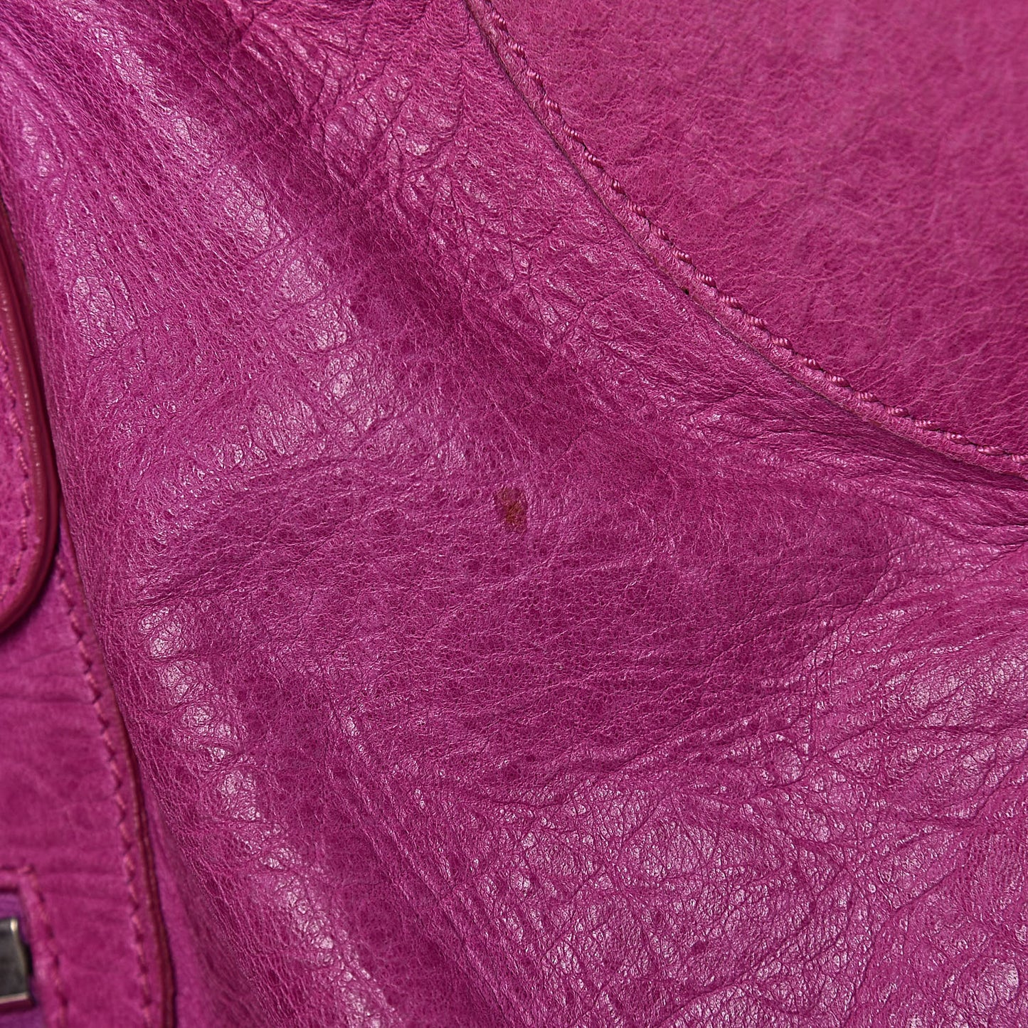Agneau Giant 21 Silver Hardware Weekender Magenta
