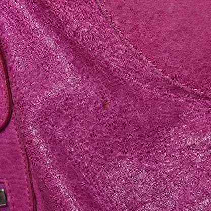 Balenciaga Agneau Giant 21 Silver Hardware Weekender Magenta 27 of 32