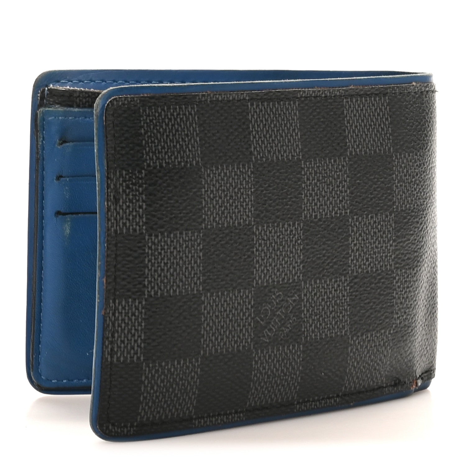 Louis Vuitton Damier Cobalt Multiple Wallet Neon 3 of 10