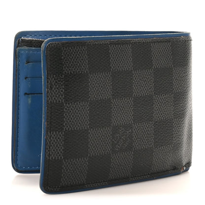 Louis Vuitton Damier Cobalt Multiple Wallet Neon 3 of 10