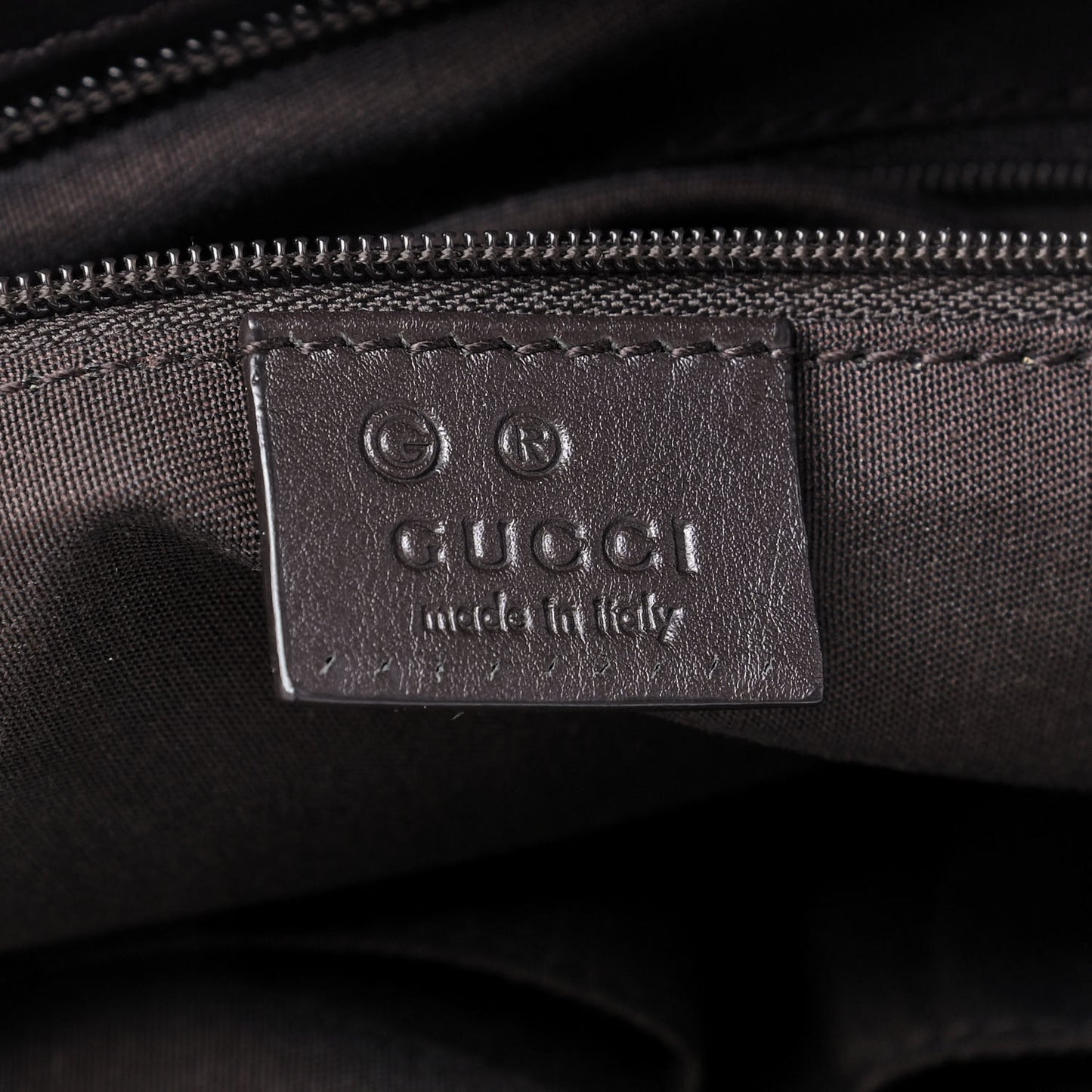 GG Monogram Web Flat Messenger Floral Bag Dark Brown
