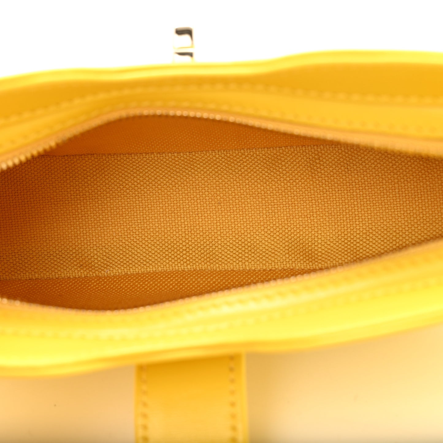 Calfskin Monogram Mini Moon Side Shoulder Bag Yellow
