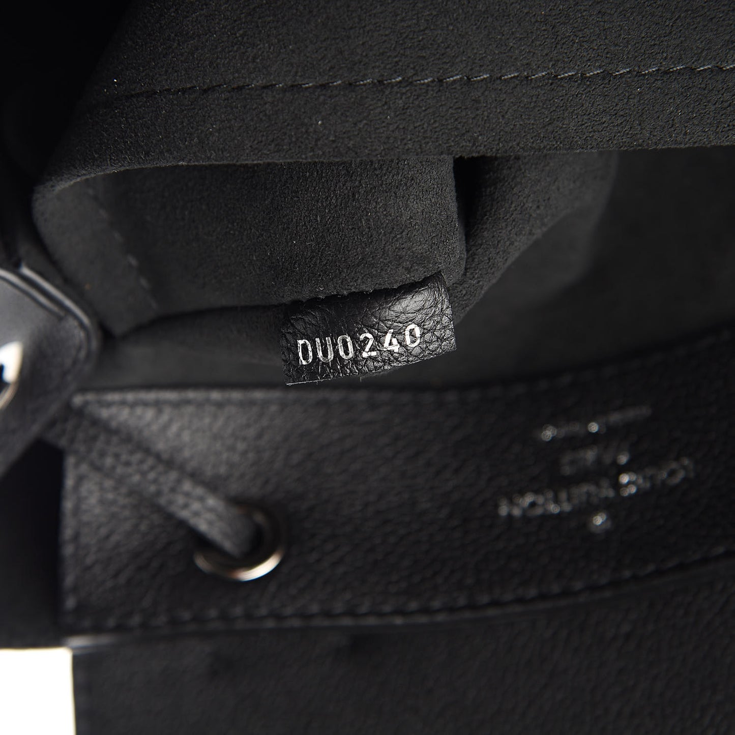 Calfskin Lockme Backpack Black