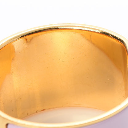 Hermes Enamel Extra Wide Clic Clac H Bracelet PM Rose Poudre 9 of 10