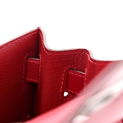 Hermes Tadelakt Kelly Sellier 28 Rouge Vif 7 of 12