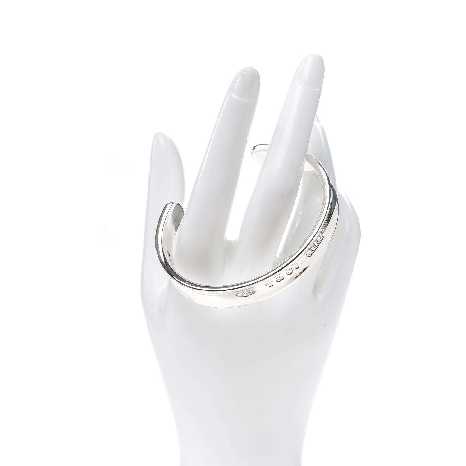 Tiffany Sterling Silver 1837 Cuff Bracelet 2 of 5