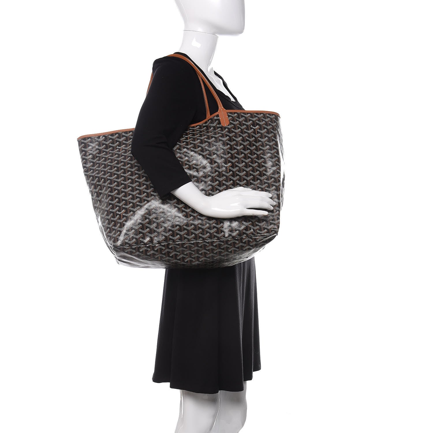 Goyard Goyardine Saint Louis GM Black Gold 2 of 10