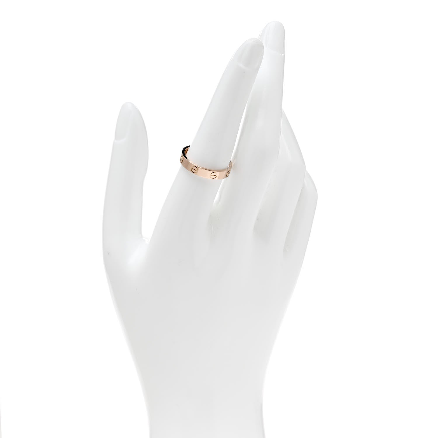 Cartier 18K Pink Gold 3.5mm LOVE Wedding Band Ring 56 7.5 2 of 5