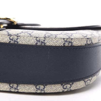 Gucci GG Supreme Monogram Small Messenger Shoulder Bag Beige Blue Navy 13 of 13