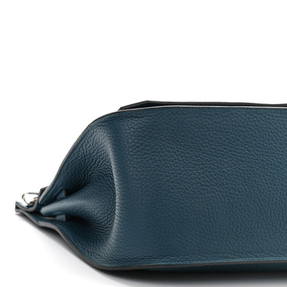 Hermes Taurillon Clemence Swift Jypsiere 28 Cobalt 9 of 10