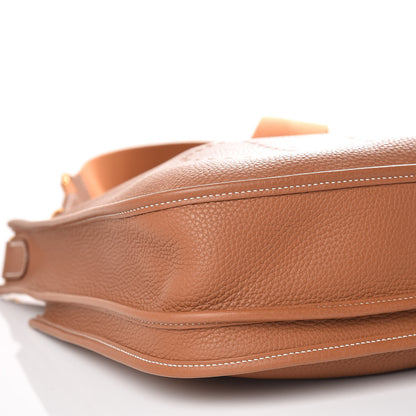 Hermes Taurillon Clemence Evelyne III PM Gold 8 of 10
