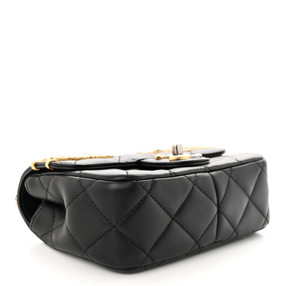 Chanel Lambskin Quilted Mini Coco Clips Single Flap Black 4 of 9