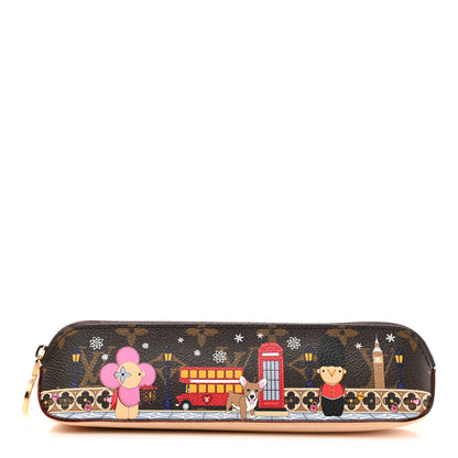 Louis Vuitton Monogram Monogram 2021 Christmas Animation London Elizabeth Pencil Pouch Coquelicot 1 of 7