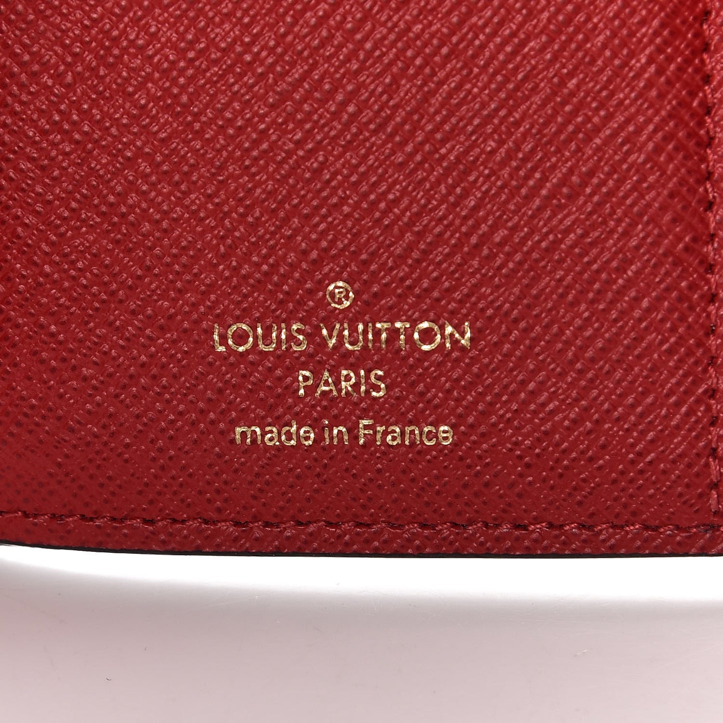 Damier Ebene Victorine Wallet Red