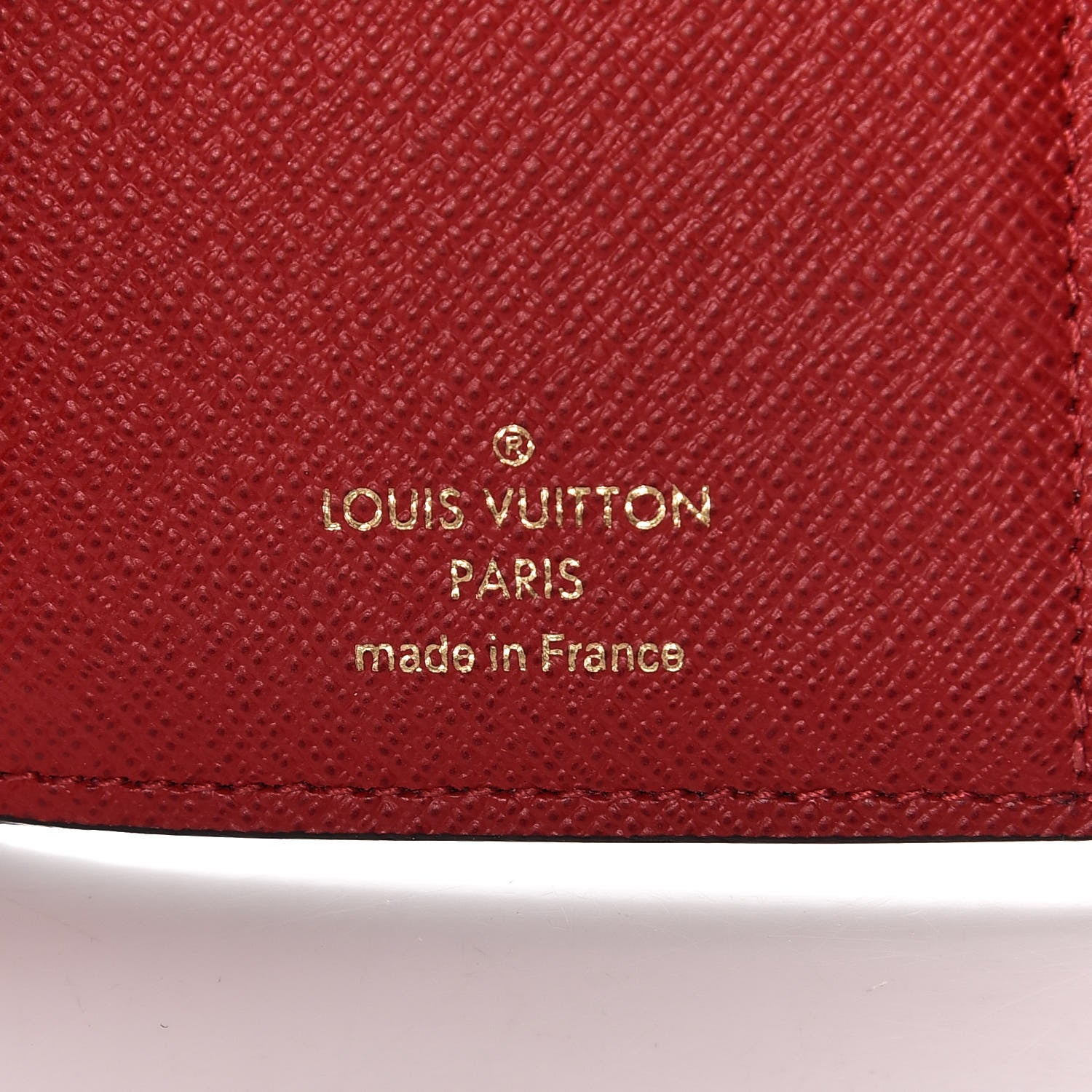 Louis Vuitton Damier Ebene Victorine Wallet Red 6 of 8