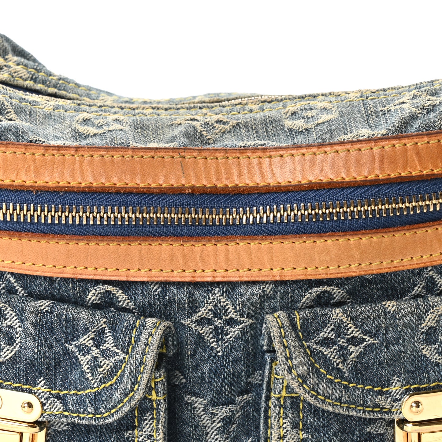 Monogram Denim Baggy PM Blue