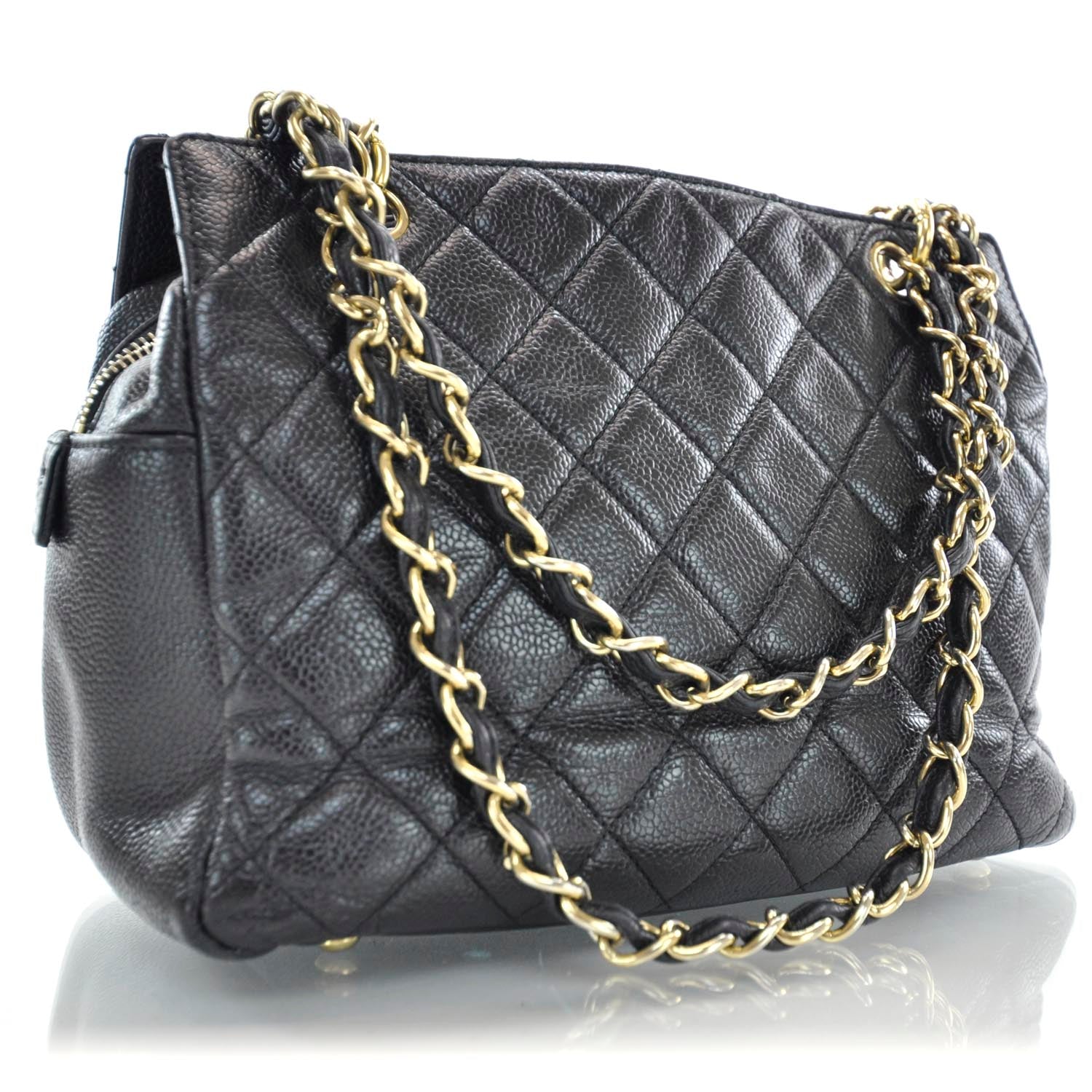 Chanel Caviar Quilted Petit Timeless Tote PTT Black 3 of 9