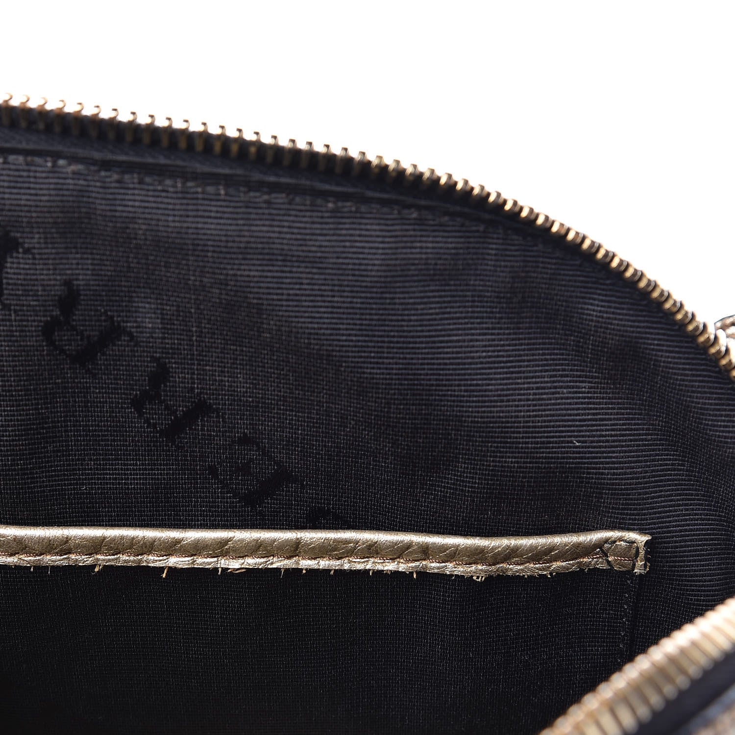 Burberry Metallic Heritage Grain Check Embossed Small Orchard Bowling Bag Gold 14 of 21