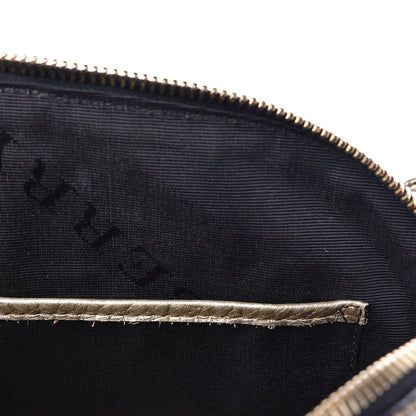 Burberry Metallic Heritage Grain Check Embossed Small Orchard Bowling Bag Gold 14 of 21