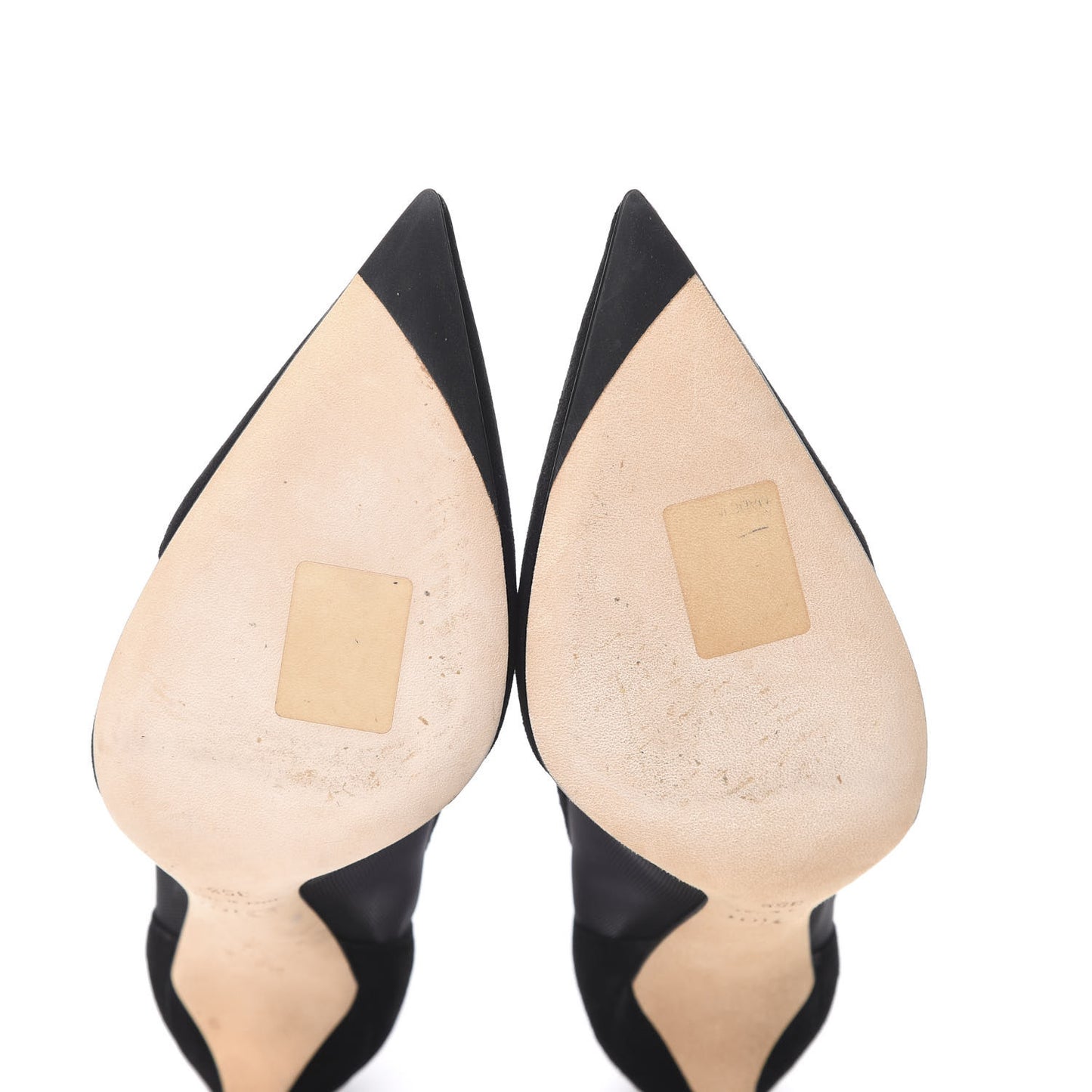 Suede Mesh Songe Pumps 35.5 Black
