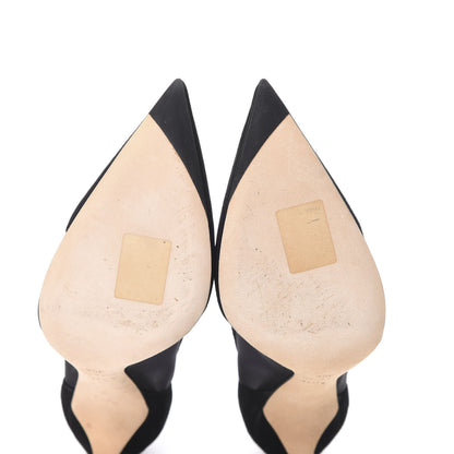 Christian Dior Suede Mesh Songe Pumps 35.5 Black 6 of 8