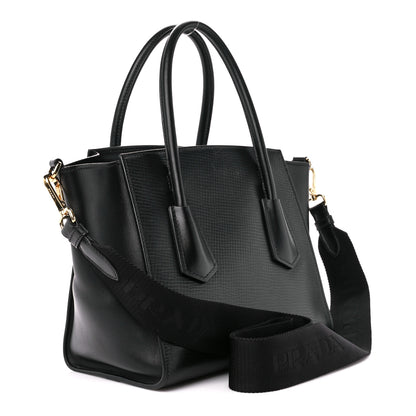 Prada Vitello Glace Calfskin Twin Pocket Tote Black 3 of 11