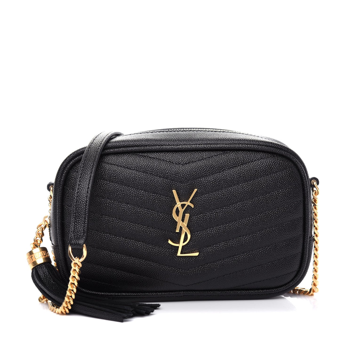 Grain De Poudre Matelasse Monogram Mini Lou Camera Bag Black