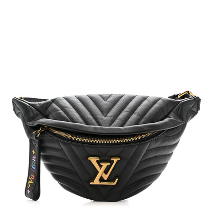 Louis Vuitton Calfskin Quilted New Wave Bumbag Black 1 of 11
