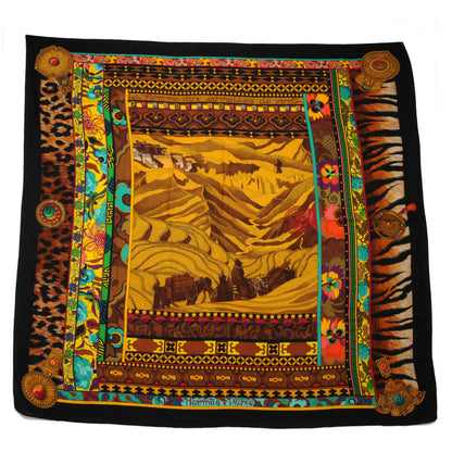 Hermes Cashmere Silk La Femme Aux Semelles de Vent Shawl GM 140 2 of 5