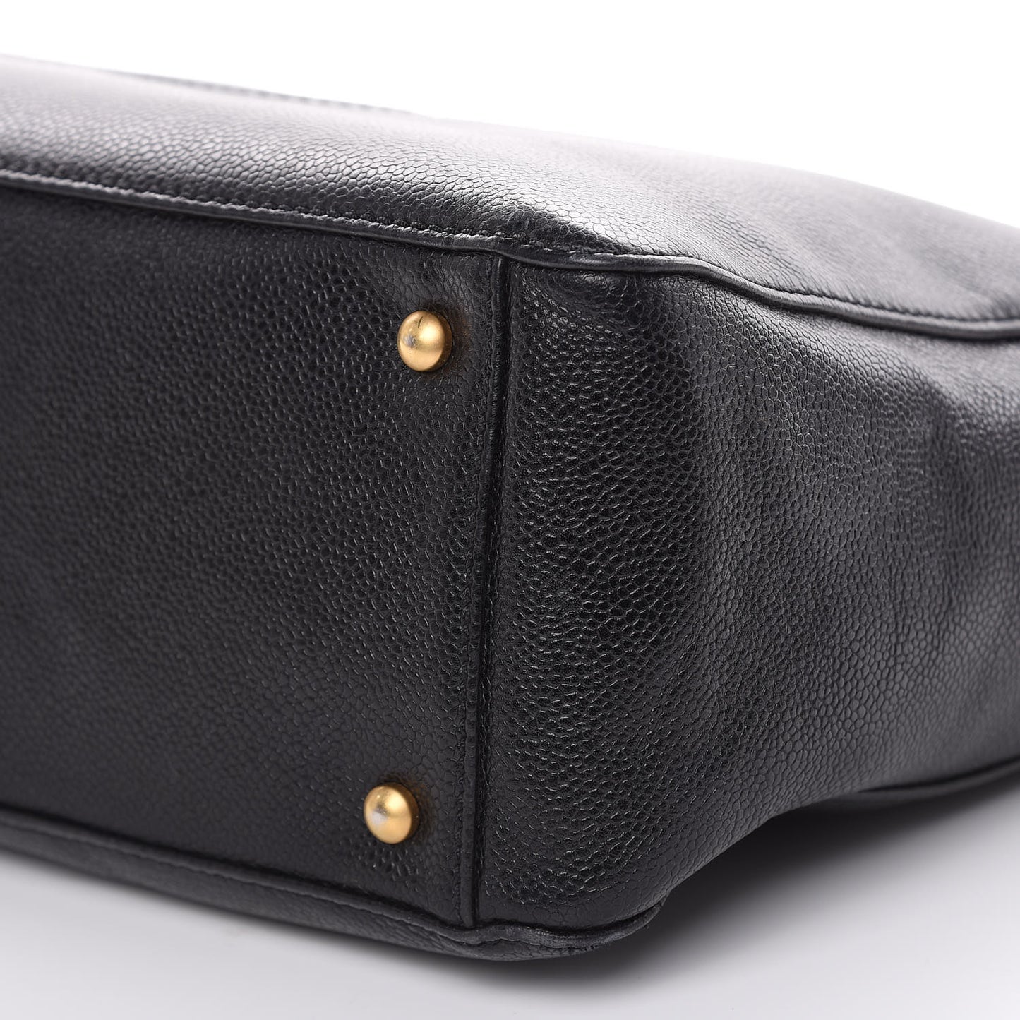 Caviar Large CC Shoulder Bag Black