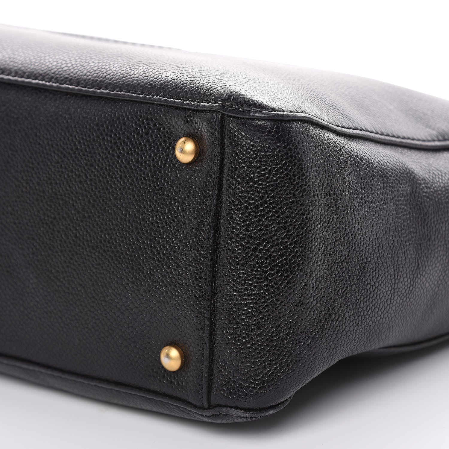 Chanel Caviar Large CC Shoulder Bag Black 9 of 13