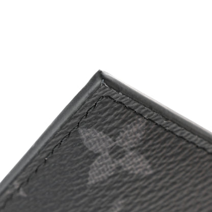 Louis Vuitton Monogram Eclipse Taiga Coin Card Holder 9 of 10