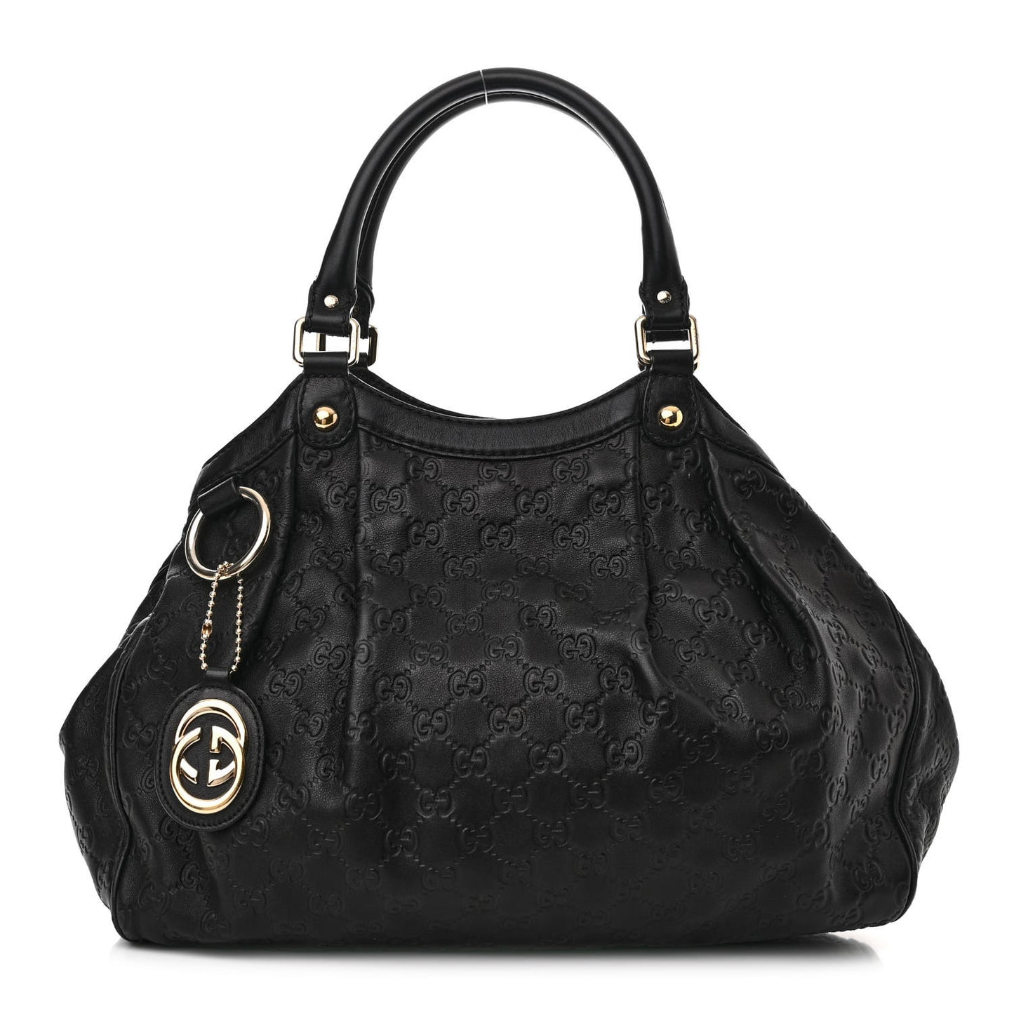 Guccissima Medium Sukey Tote Black