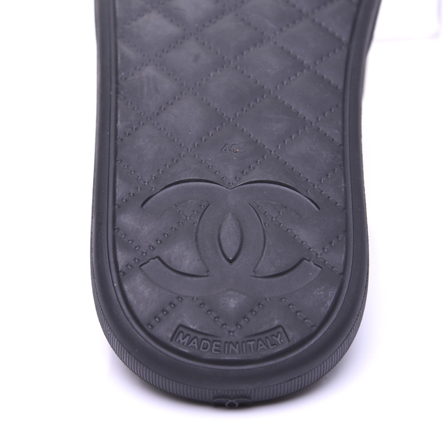 Chanel Thermoplastic PVC Camellia Mule Sandals 40 Black 22 of 24