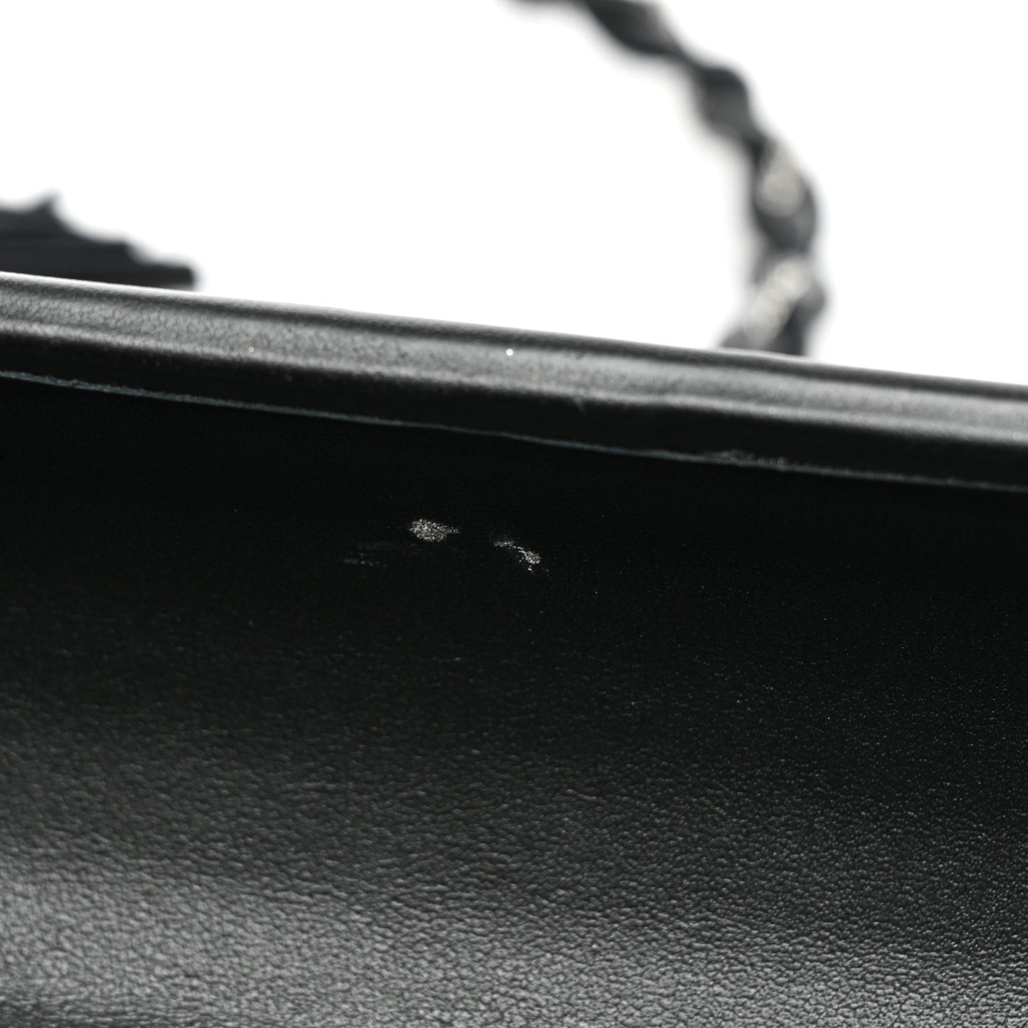Ribbed Plexiglass Lambskin Fringe Monogram Opium Box Bag Black